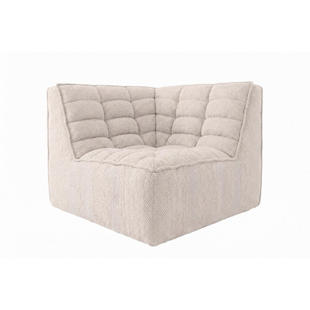 Kaiser Möbel ROHOVÝ MODUL, plyšová tkanina Pop, Ice, LAZY