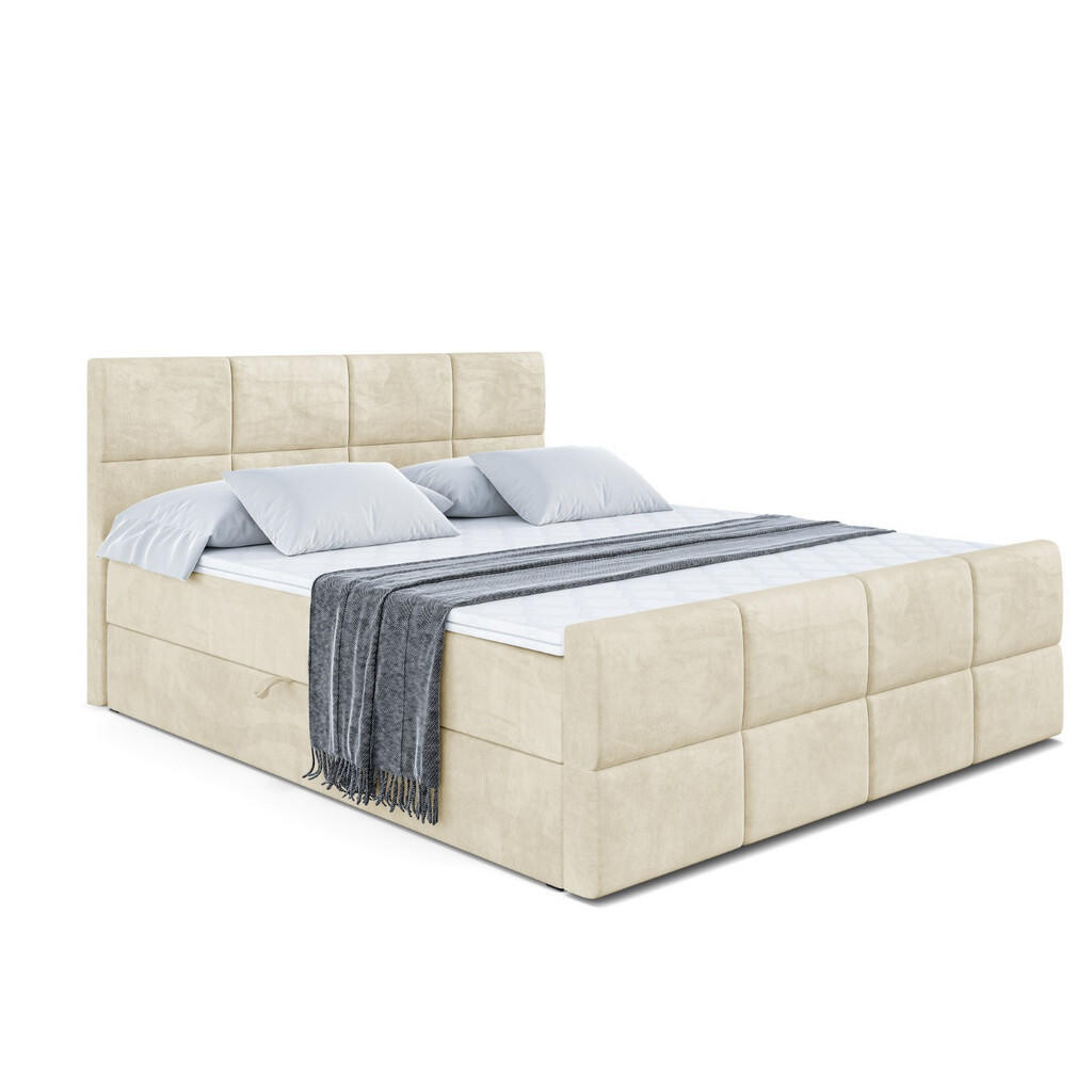ALTDECOR AMERICKÁ postel ARDENI-Z – 160 × 200 cm – H4 – béžová