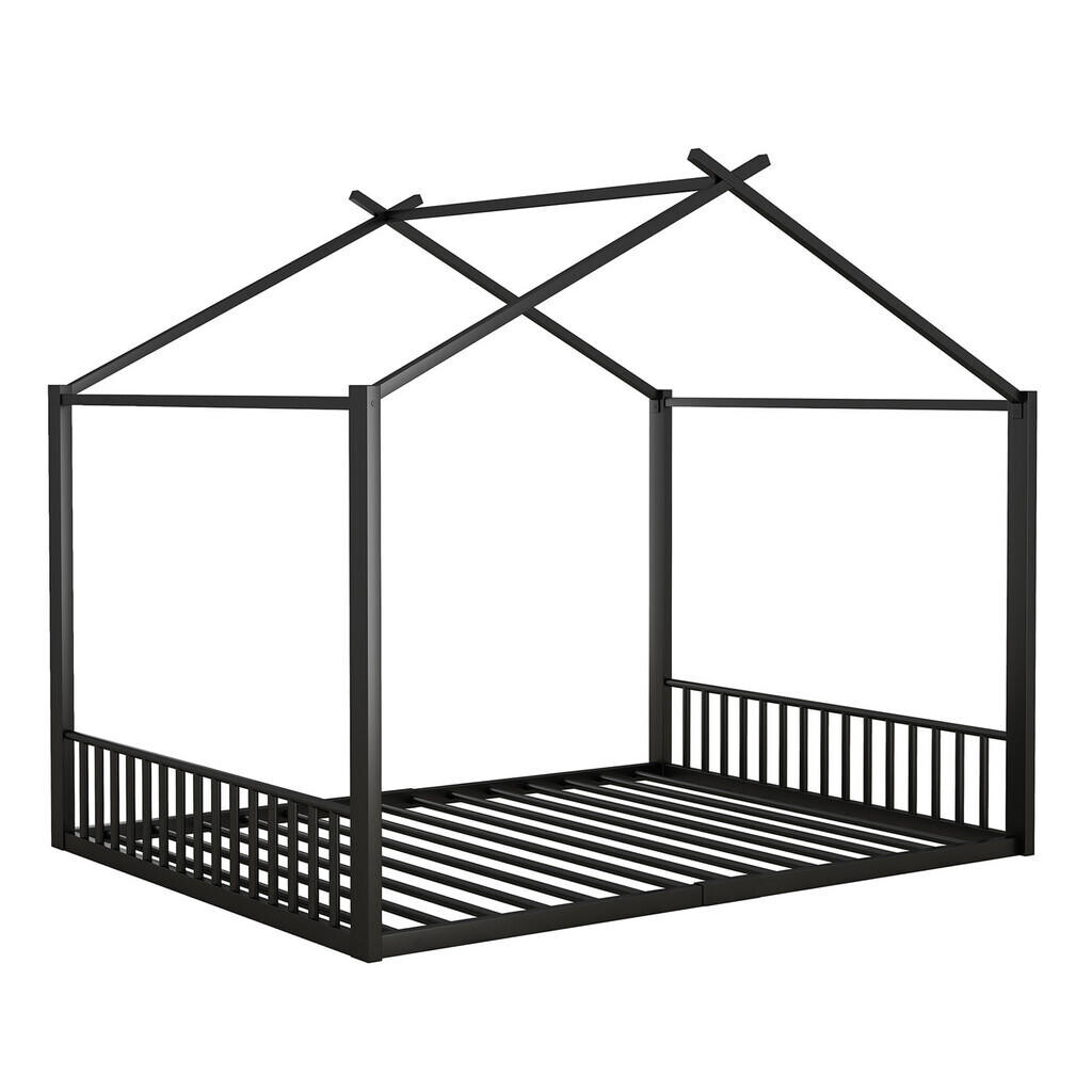 Urban Meuble DĚTSKÁ POSTEL kovová 140x200, dětská postel černá