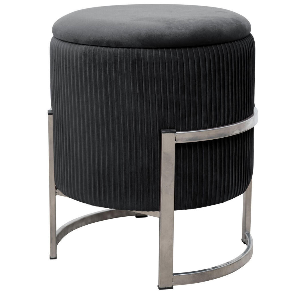 RAUMHIRSCH FURNITURE ČALOUNĚNÁ STOLÍK grafitová 40/46/40