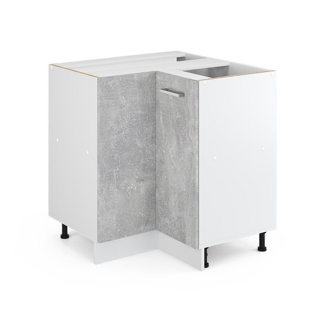 Vicco UNIVERZÁLNÍ ROHOVÁ SKŘÍŇ R-Line Beton 75.6 cm s dvířky, bez pracovní desky