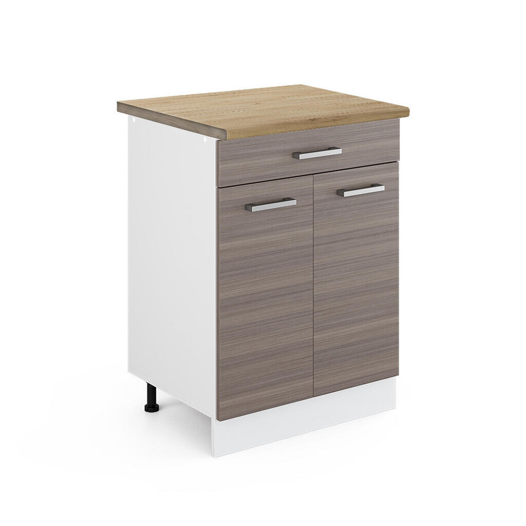 Vicco SPODNÍ SKŘÍŇKA KUCHYŇSKÉ LINKY R-Line Ušlechtilá šedá 60 cm se zásuvkou, PD Dub