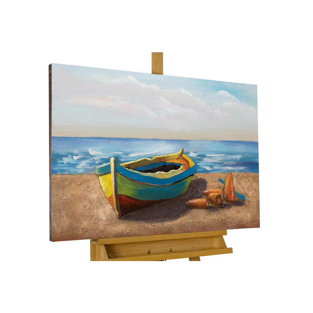KUNSTLOFT KOVOVÝ OBRAZ PLÁŽOVÝ ŠEPOT, 90/60 CM