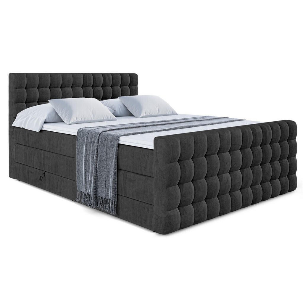 ALTDECOR POSTEL boxspring VIONE-Z KING – 140 x 200 – H3/H4 – černá