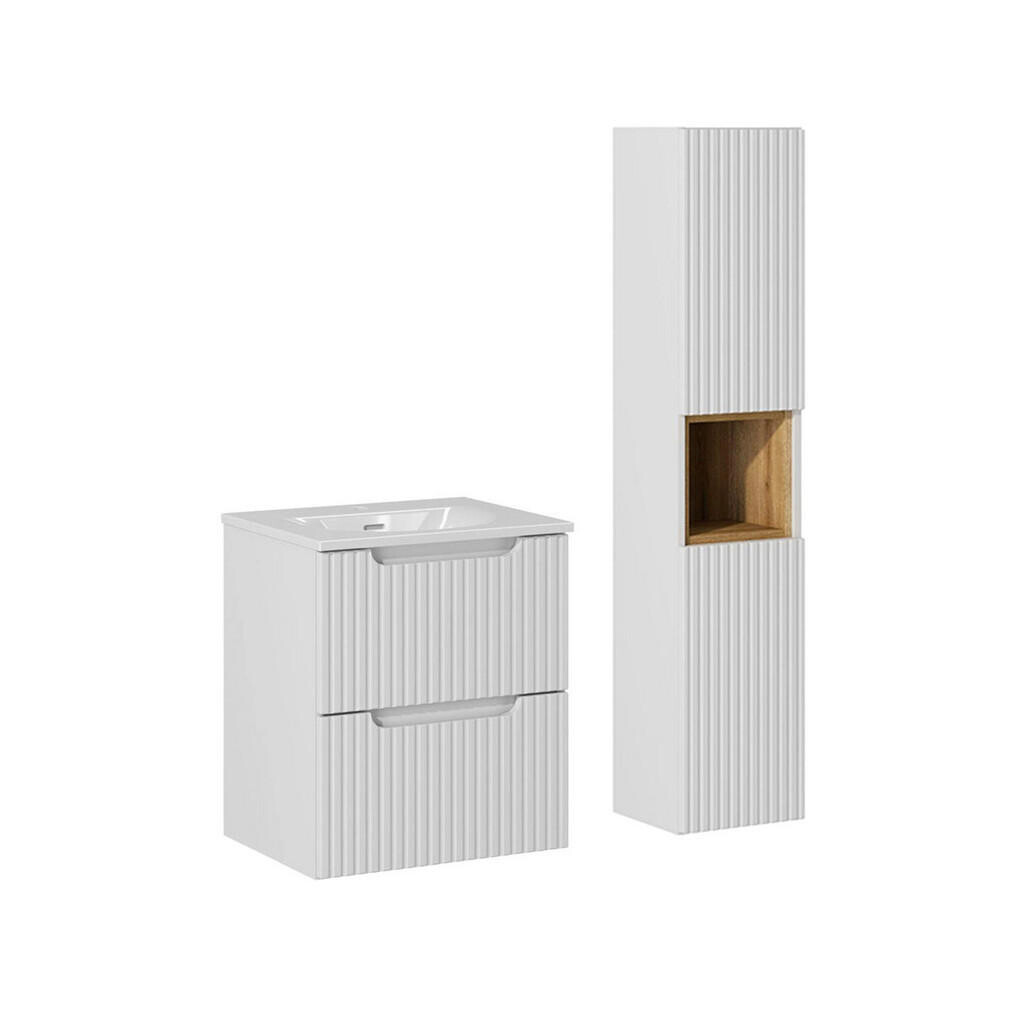Petits-meubles KOUPELNOVÝ NÁBYTEK 50cm Riva 2er-Set Bílá