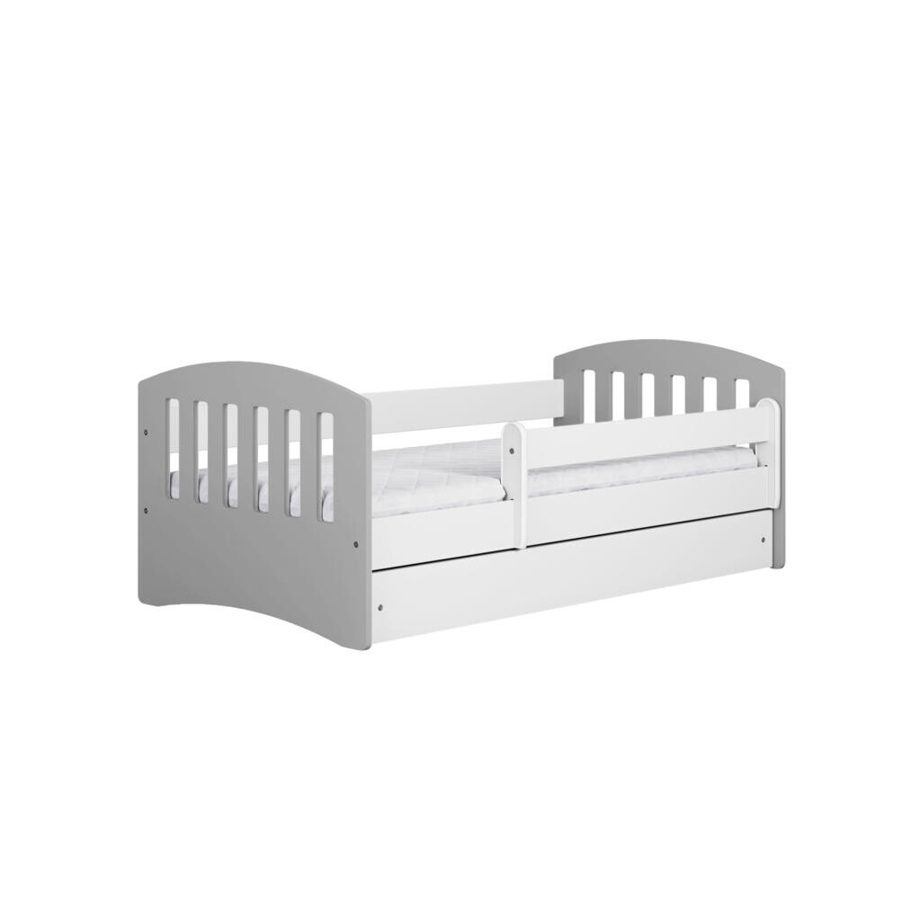 RAUMHIRSCH FURNITURE DĚTSKÁ POSTEL CLASSIC se zásuvkou a matrací šedá 90/65/164