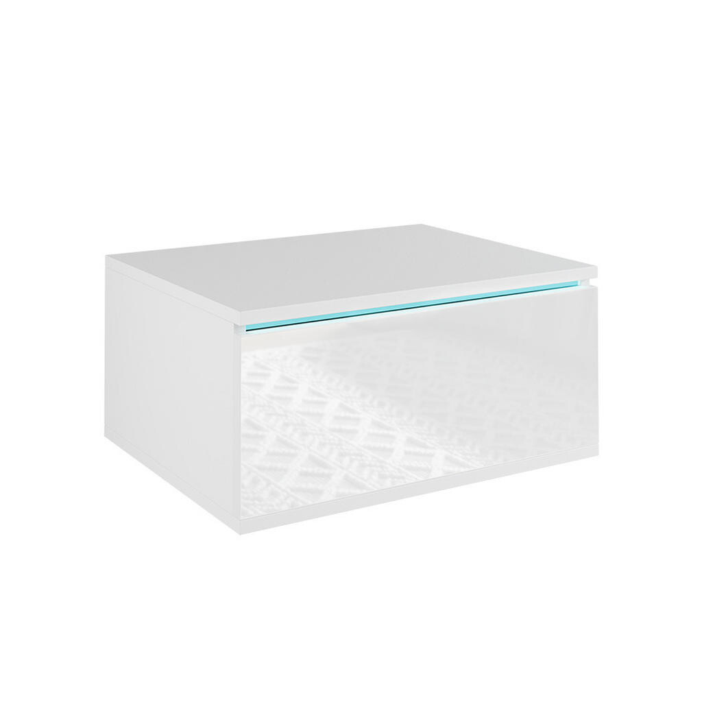 Vicco NOČNÍ STOLEK Samira Bílá 49 x 23 cm S osvětlením LED