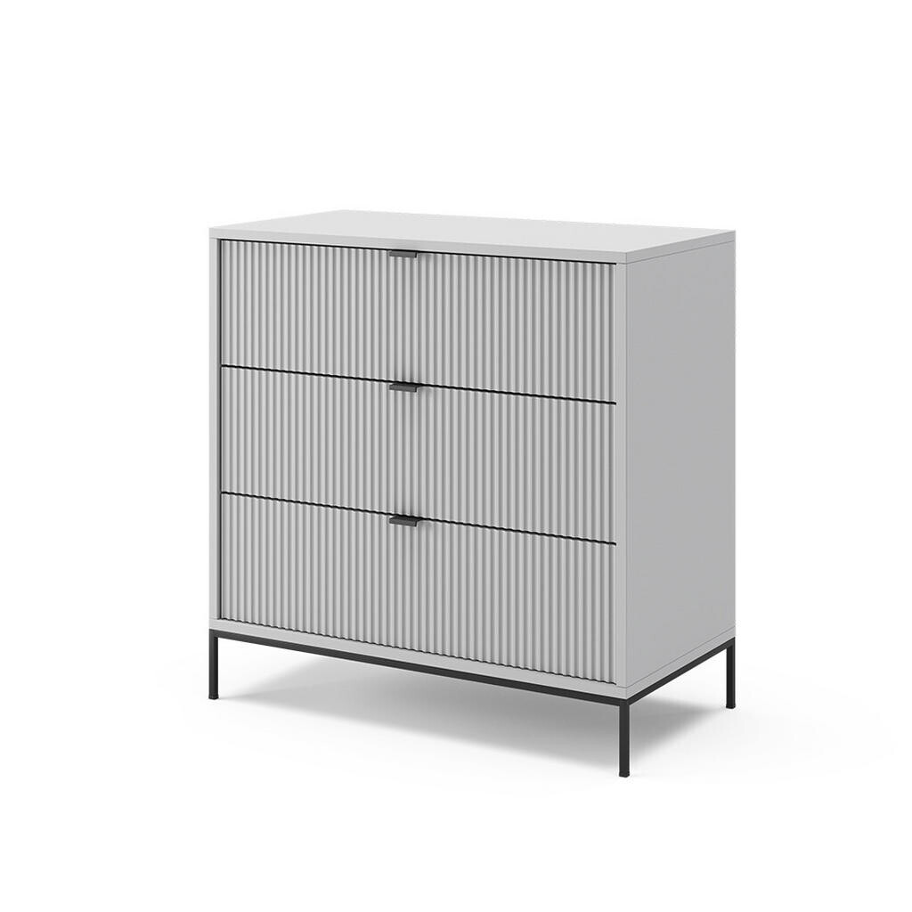 Vicco KREDENC Eliza, Šedá, 80 x 81.2 cm se 3 zásuvkami