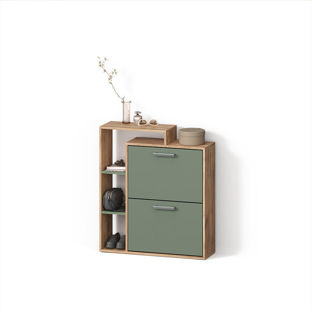 Livinity® BOTNÍK Ortello Dub Goldkraft/zelená 80 x 90 cm