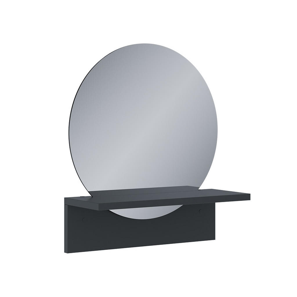 Vicco KOUPELNOVÉ ZRCADLO Elyra Černá 40 x 47.5 cm s policí