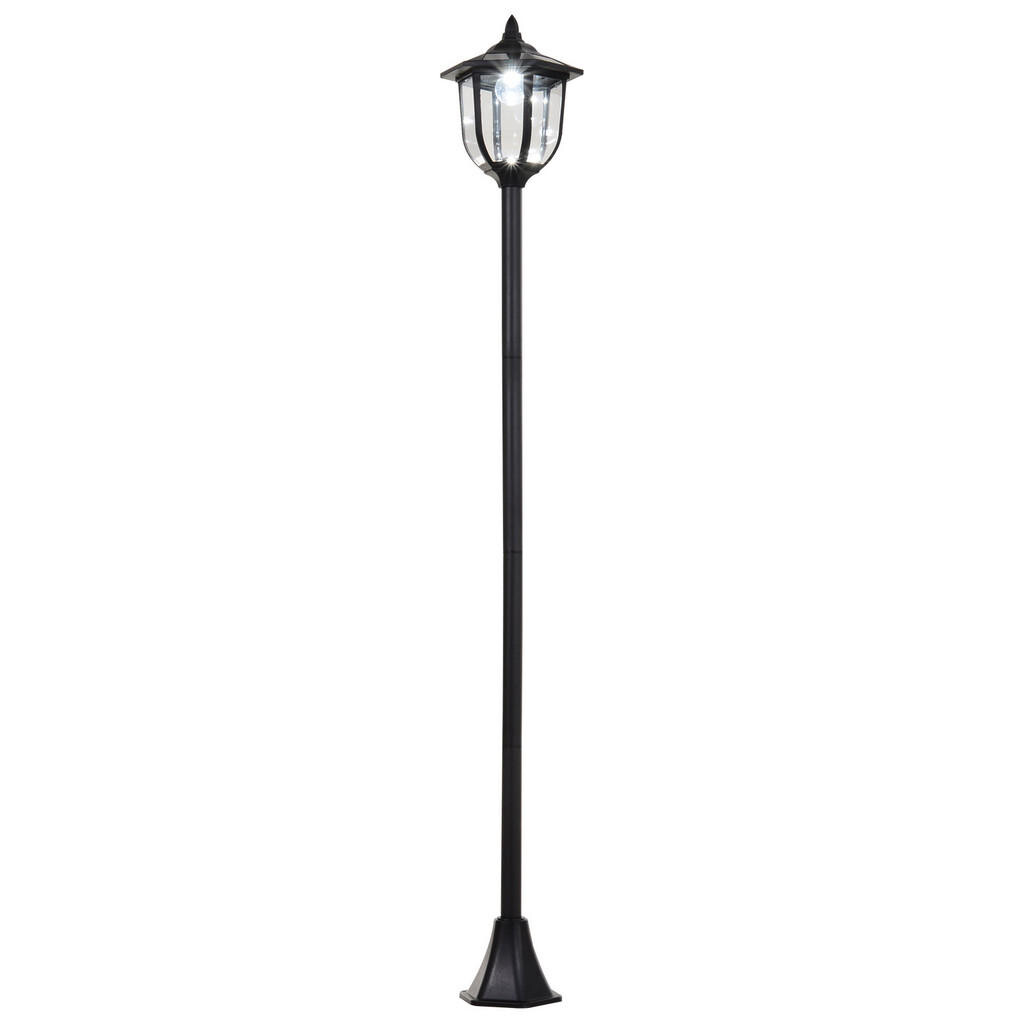 Outsunny ZAHRADNÍ LAMPION, černý, ABS (plast), nerezová ocel