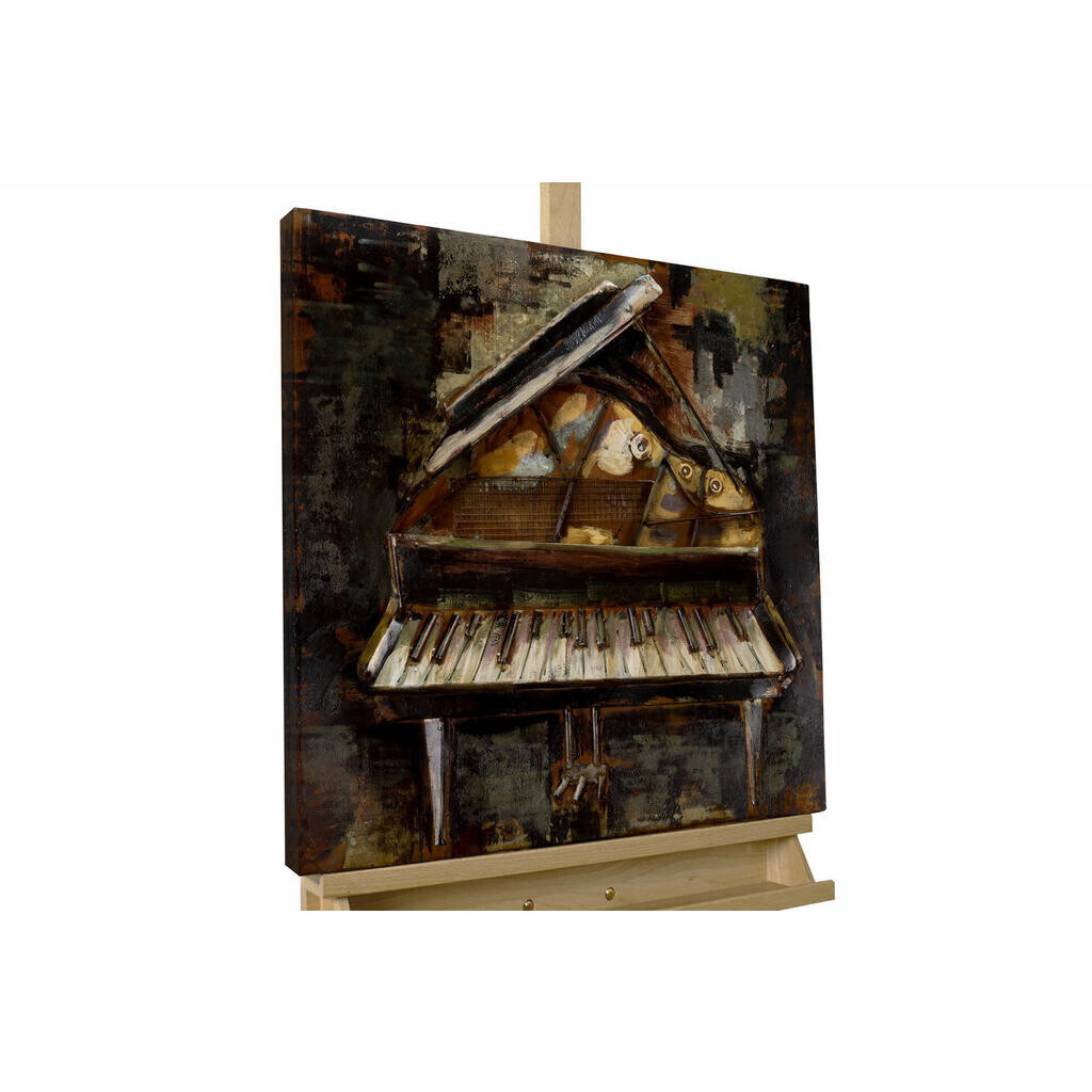 KUNSTLOFT KOVOVÝ OBRAZ HARMONICKÉ TÓNY, 60/60 CM