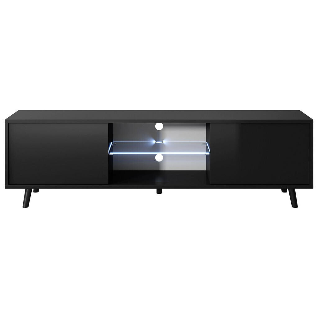 Selsey TV stolek Lefyr černý 140/40/31 cm