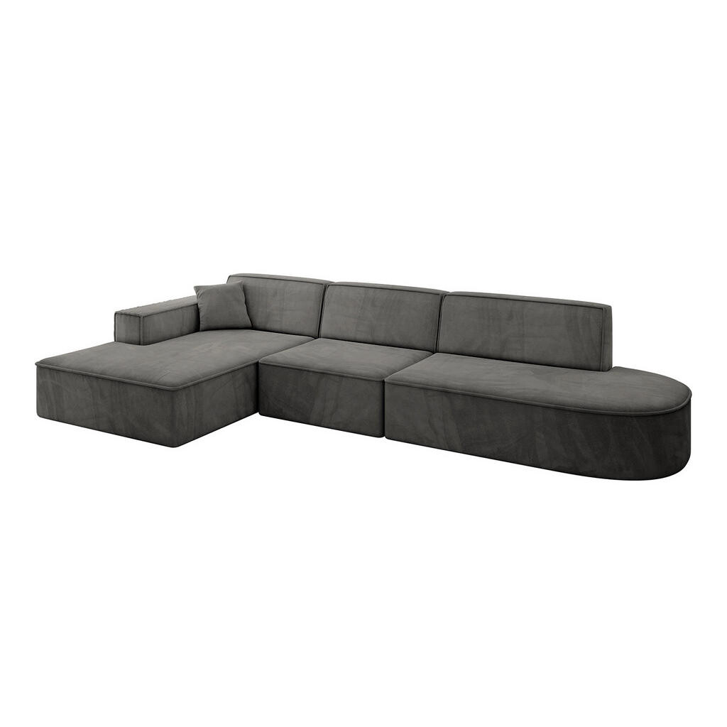 ALTDECOR ROHOVÁ SEDACÍ SOUPRAVA s otomanem vlevo IREA-L2-v4 – 327 x 165 x 77 cm, ecru