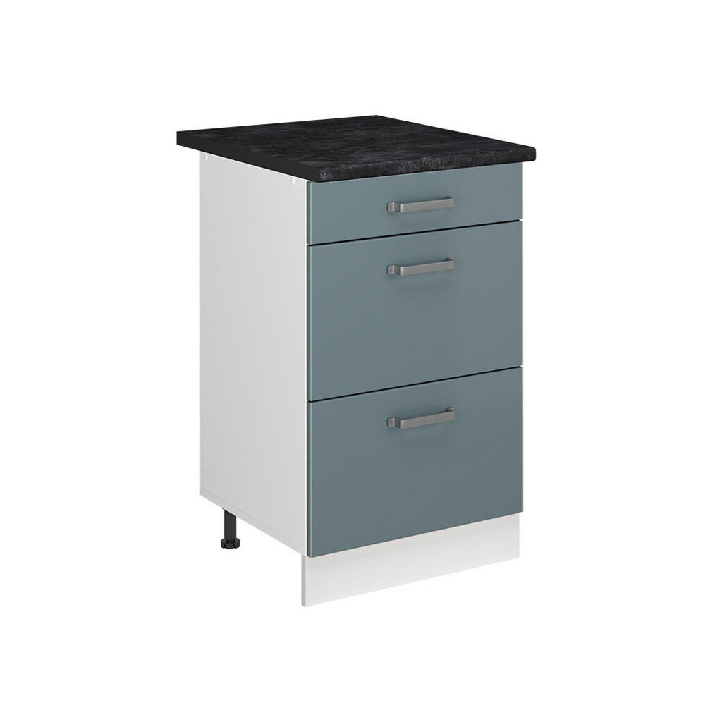 Vicco SPODNÍ SKŘÍŇKA KUCHYŇSKÉ LINKY R-Line, Modrošedá/Bílá, 50 cm pracovná doska antracitová