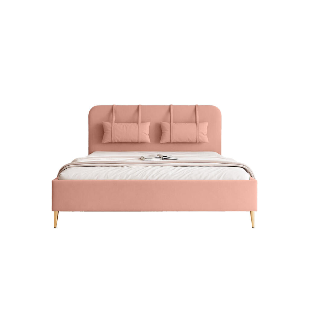 Fedve POLSTERBED Rexal 140x200 cm, starorůžová