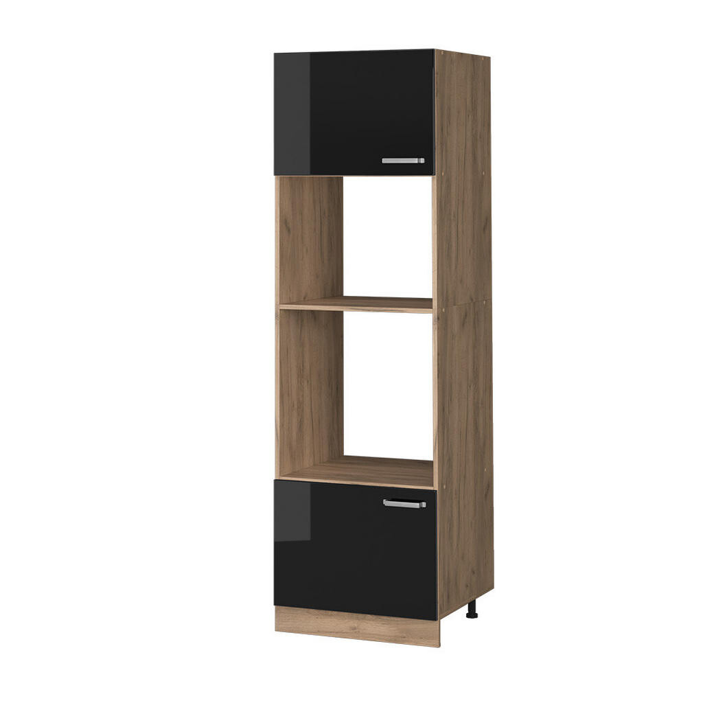 Vicco SKŘÍŇKA NA MIKROVLNNOU TROUBU R-Line Černý vysoký lesk 60 cm