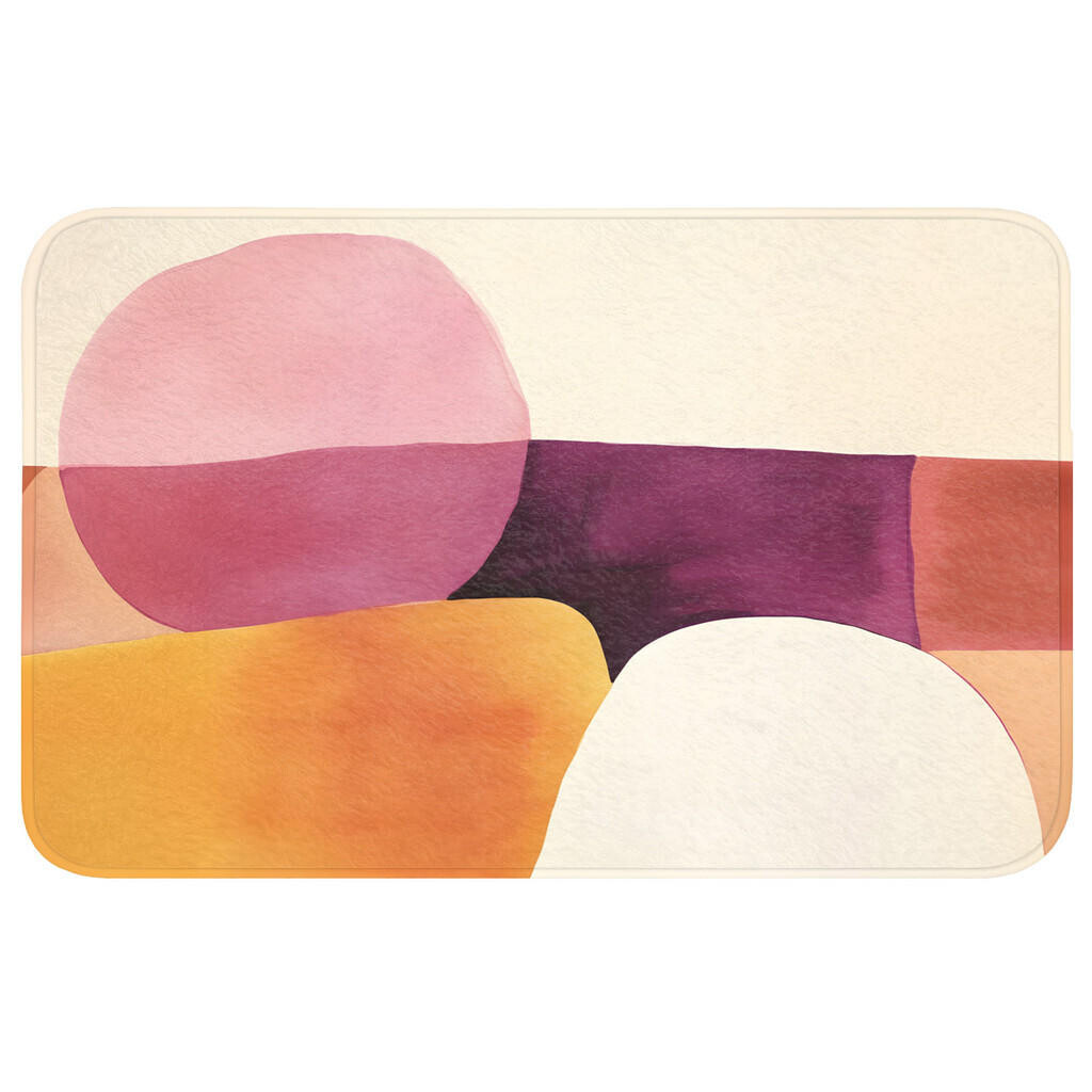 OnlyWow KOUPELNOVÁ PŘEDLOŽKA Tvary - abstraktní - barevné 80x50 cm
