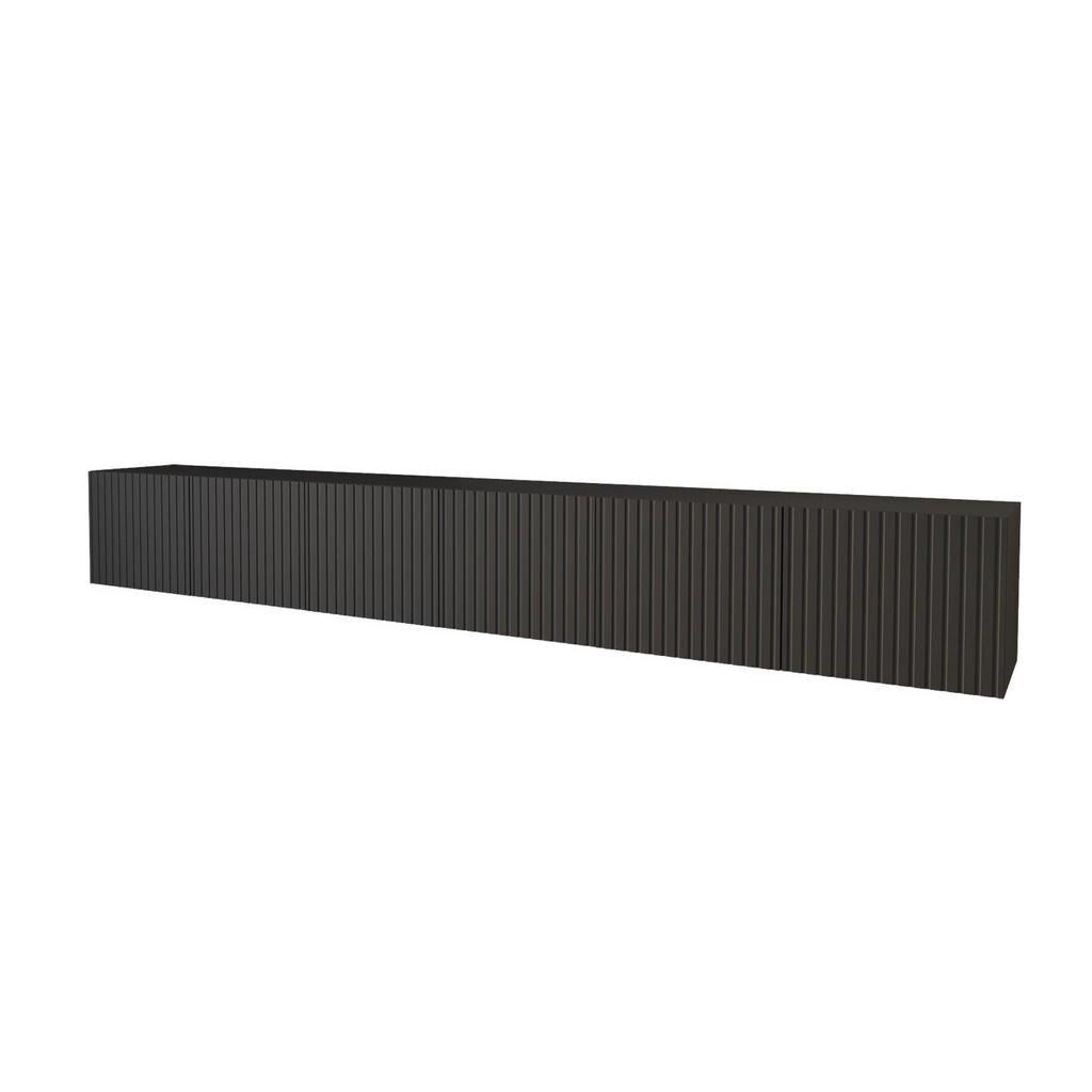 ALTDECOR NÍZKÁ komoda KITO-W 3x100x40x40 cm – černá