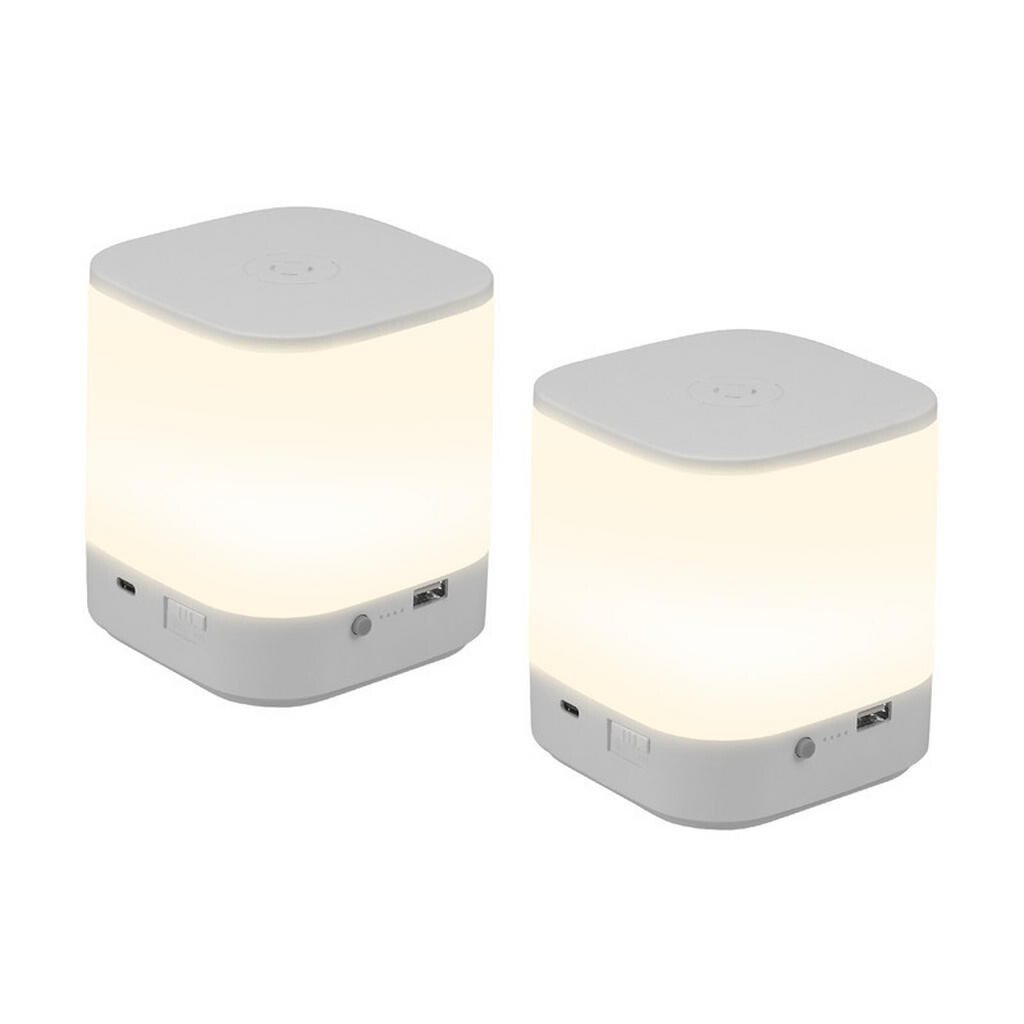 Nettlife LED stolní lampa Abelin 9,8/9,8/11,5 cm (sada 2 ks)