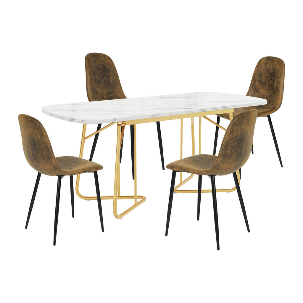Urban Meuble JÍDELNÍ SET Stůl a 4 retro židle