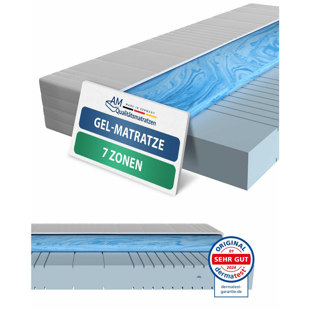 AM Qualitätsmatratzen GELOVÁ matrace 180/200 cm H2 - výška 20 cm a potah Toledo
