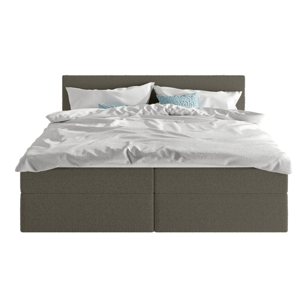Fedve BOXSPRINGOVÁ POSTEL ROTELLO 200x200 cm, Hnědá