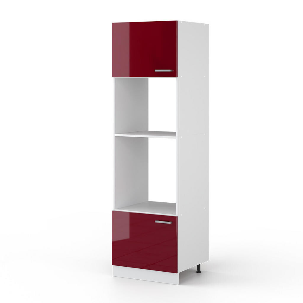 Vicco SKŘÍŇKA NA MIKROVLNNOU TROUBU R-Line Červená vysoký lesk 60 cm