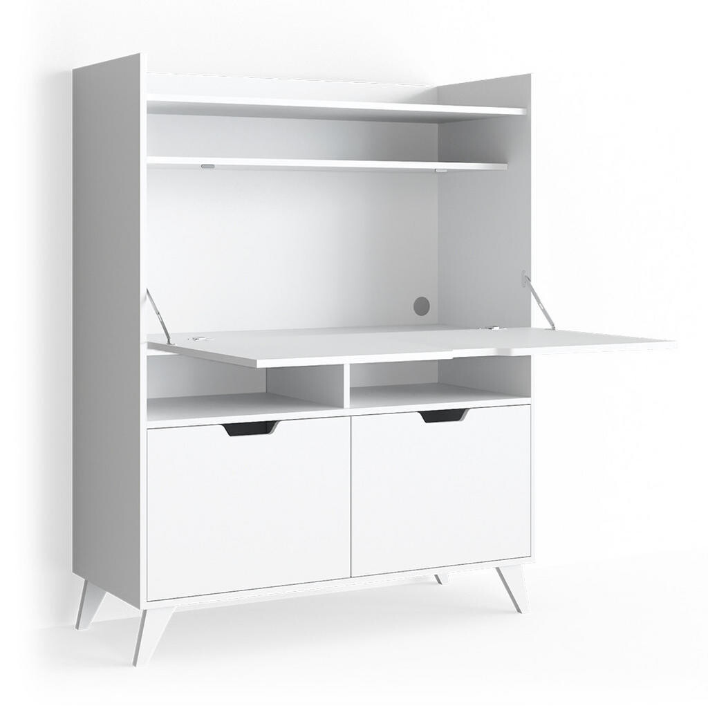 Vicco SEKRETÁŘSKÝ STŮL Berdi Bílá 110 x 45 cm