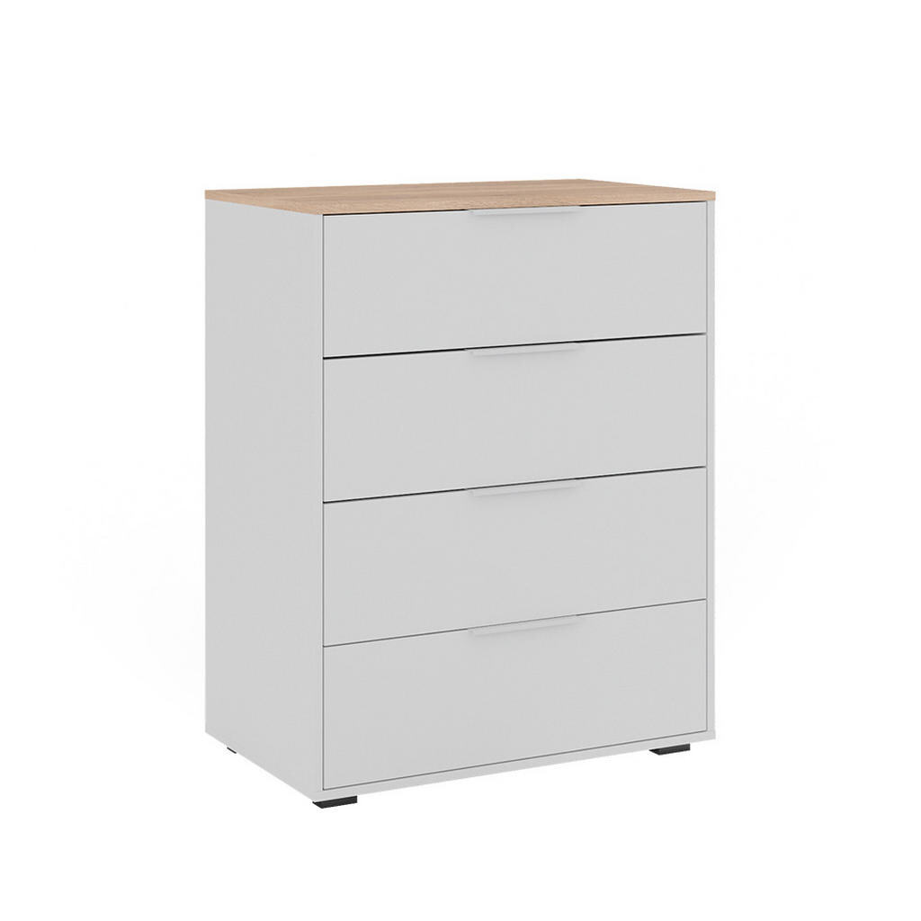 Vicco PŘÍBORNÍK Betti Bílá/Sonoma 30 x 83.6 cm se 4x zásuvkou