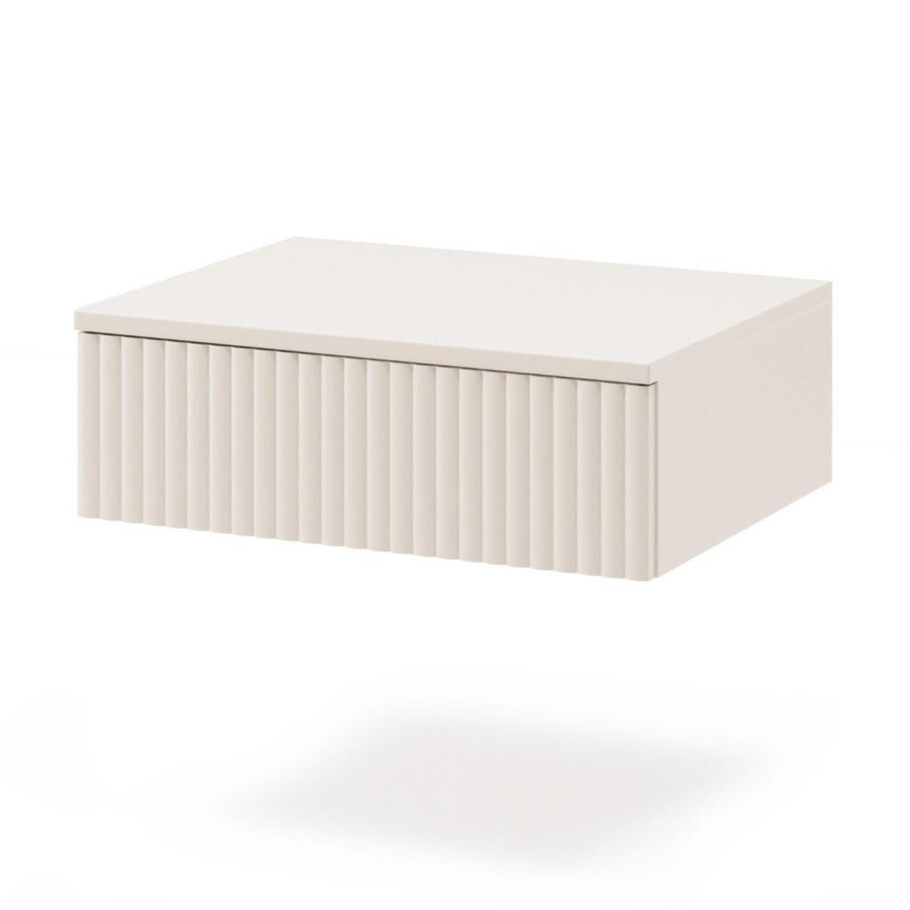 Beautysofa NOČNÍ stolek Soft s 1 zásuvkou, bez nožek, kašmír