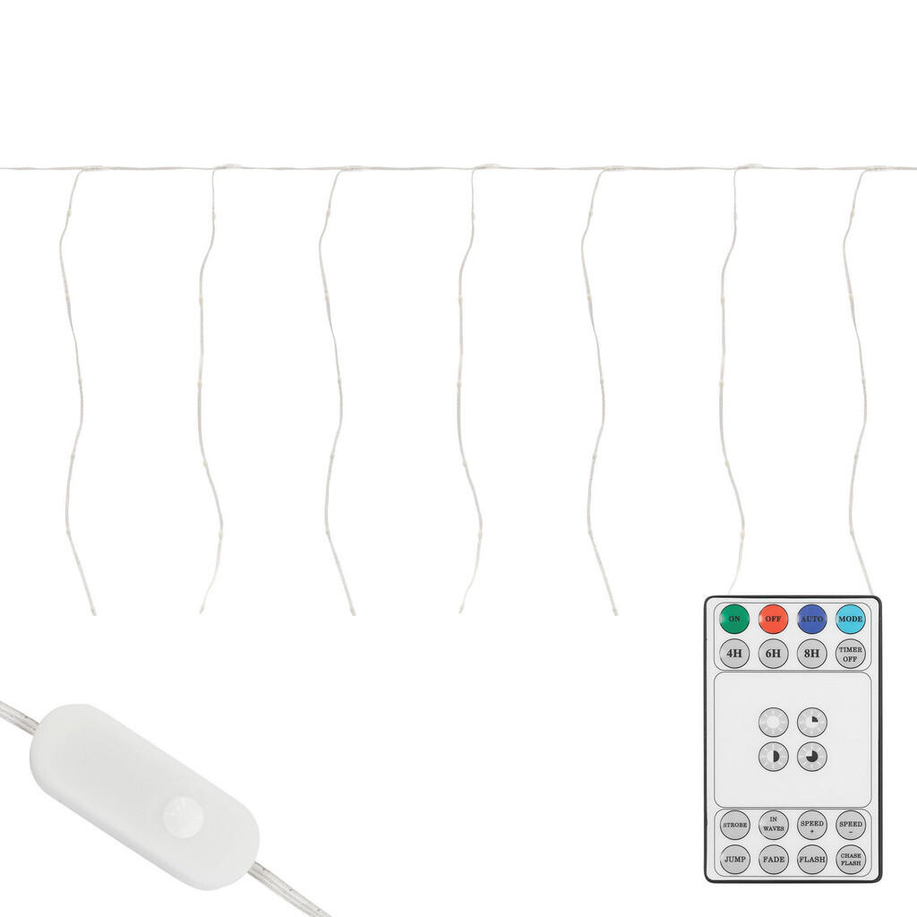 ECD-Germany LED SVĚTELNÁ ZÁVĚS 300 cm teplá bílá