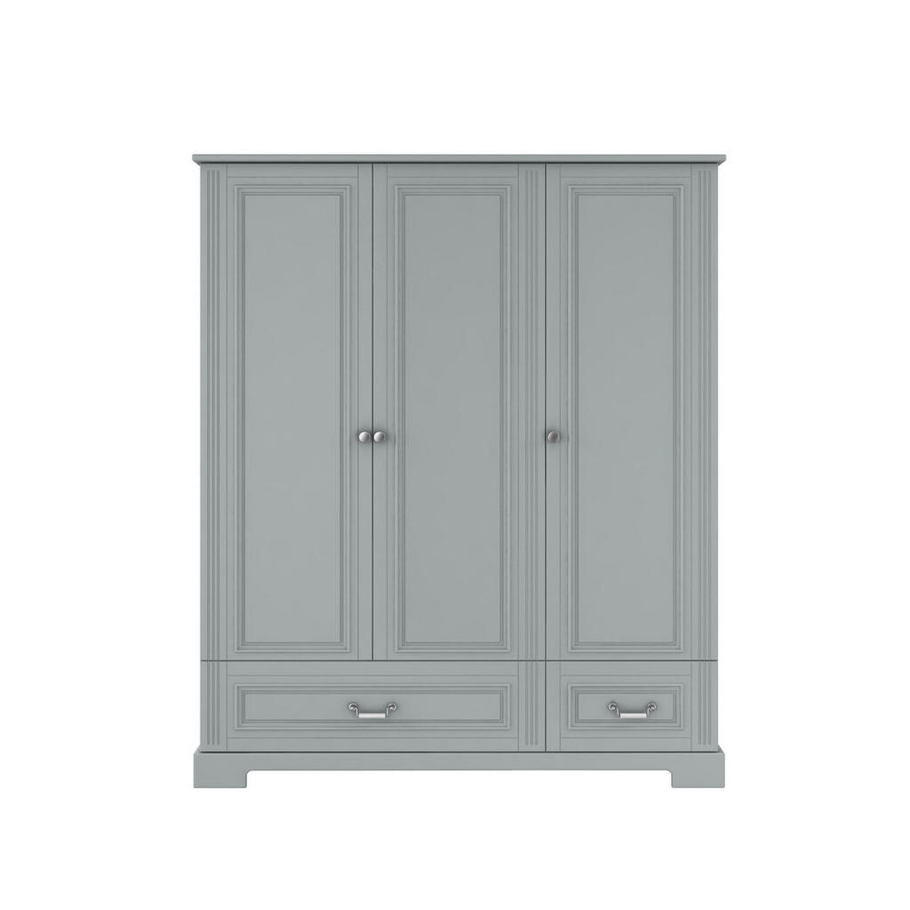 RAUMHIRSCH FURNITURE DĚTSKÁ SKŘÍŇ Ines, 3dveřová – ideální do dětského pokoje, šedá