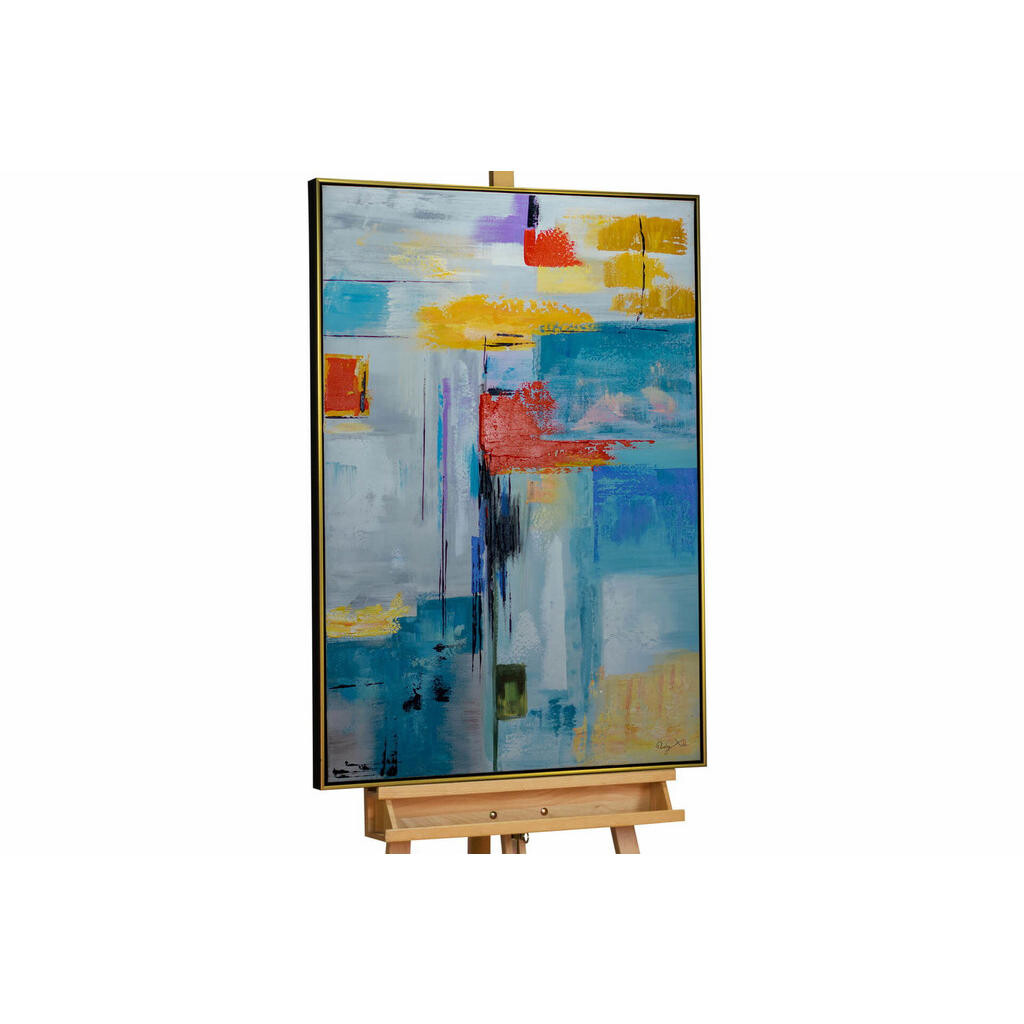 KUNSTLOFT RUČNĚ MALOVANÝ AKRYLOVÝ OBRAZ BAREVNÝ, 78/103 CM