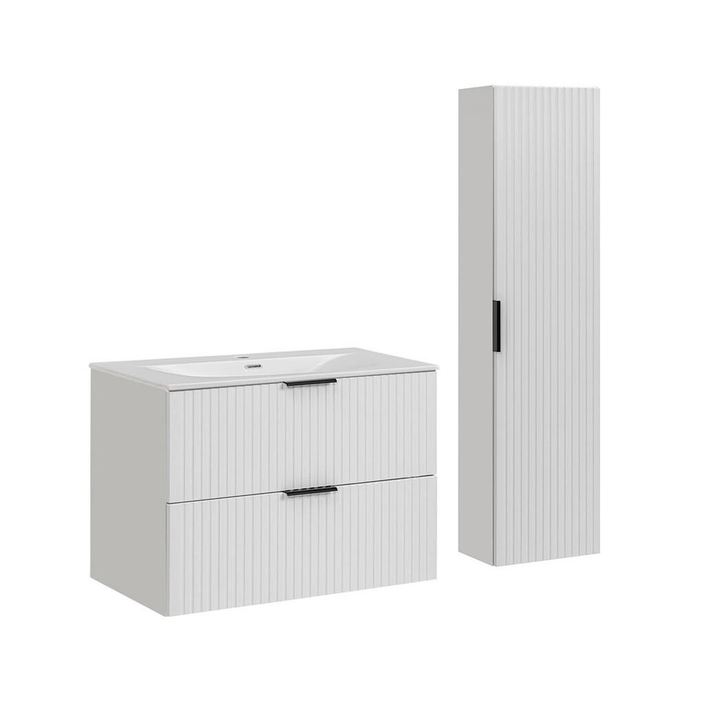 Petits-meubles KOUPELNOVÝ NÁBYTEK 80.2cm Adriel 2er-Set Bílá