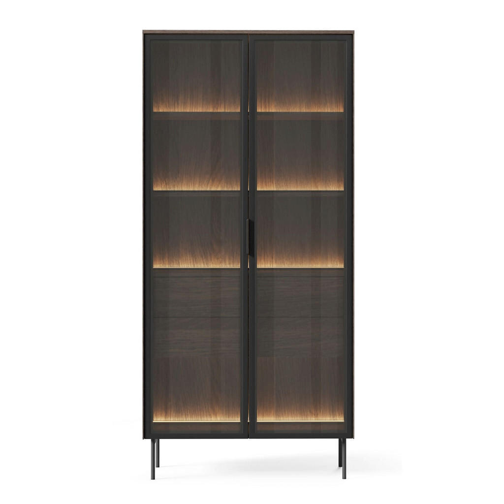 Selsey VITRÍNA Lumi s LED dub Dunin 91 cm