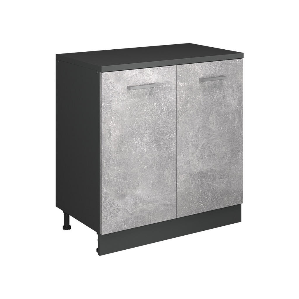 Vicco ROZŠIŘUJÍCÍ SKŘÍŇKA Rion, Beton/Antracit, 80 x 46 cm bez šikminy se 2 dveřmi