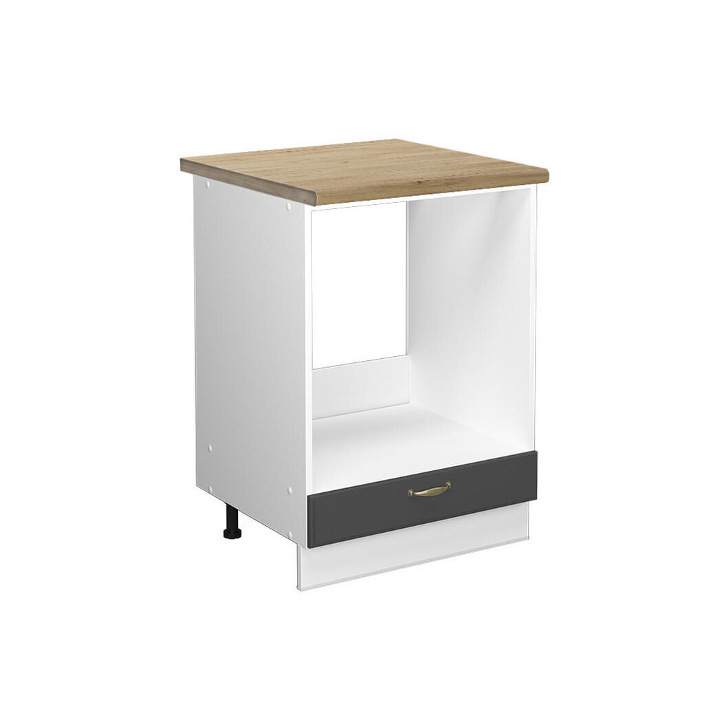 Vicco SKŘÍŇKA NA VESTAVĚNOU TROUBU Fame-Line Antracitově zlatý 60 cm , PD Dub