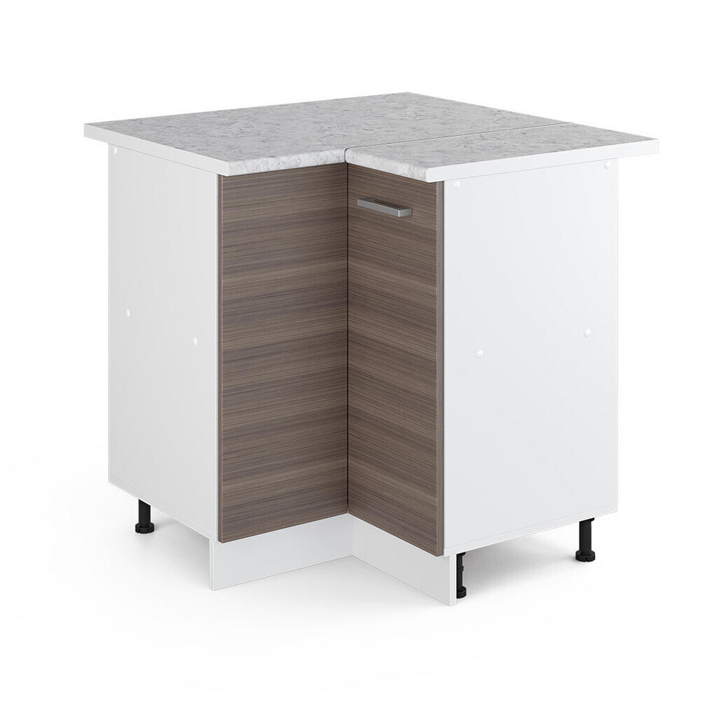 Vicco UNIVERZÁLNÍ ROHOVÁ SKŘÍŇ R-Line Šedá 75.6 cm s dvířky, s pracovní deskou