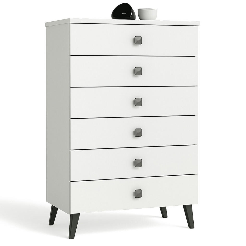 RAUMHIRSCH FURNITURE KOMODA bílá, černá 104/60/37