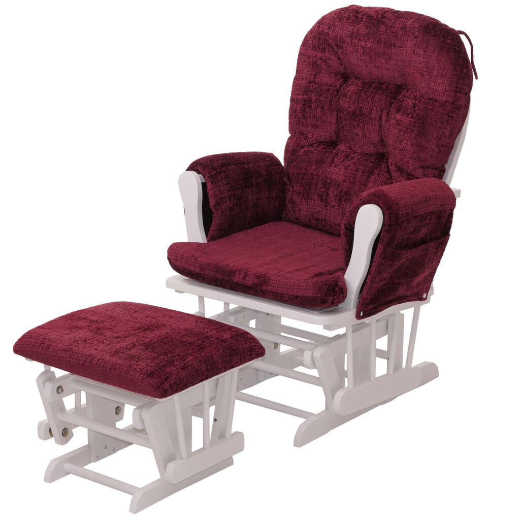 MCW RELAXAČNÍ KŘESLO Bordeaux, bílé