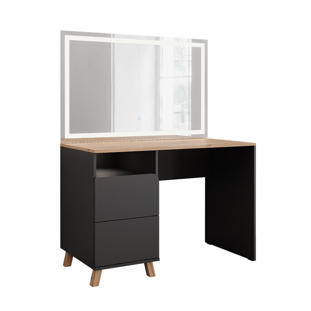 Vicco TOALETNÍ STOLEK Karen Antracit/Artisan 110 cm se zrcadlem LED