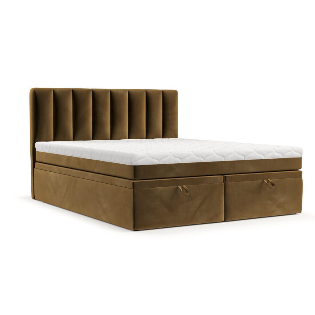 AltaBeds POSTEL BOXSPRING LUME 200/200 Medově žlutá