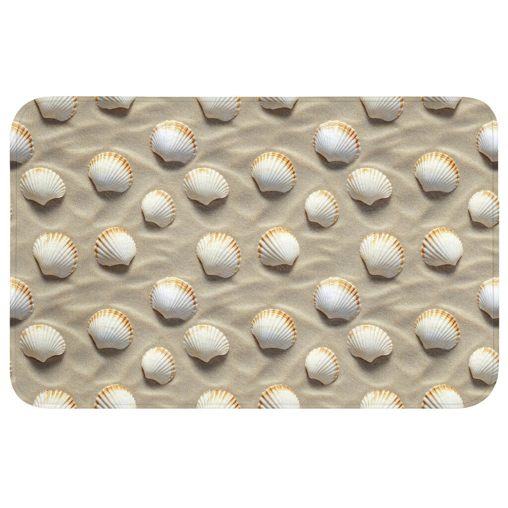 OnlyWow KOUPELNOVÁ PŘEDLOŽKA Mušle - Písek - Námořní 80x50 cm