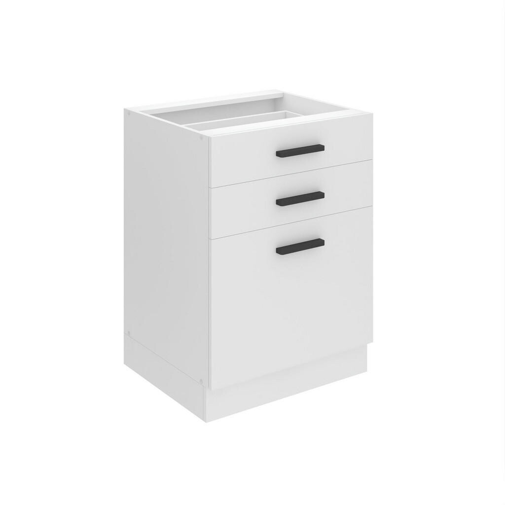 B BELINI GROUP KUCHYŇSKÁ SPODNÍ SKŘÍŇKA 60 cm SDSZ, bez pracovní desky, se zásuvkami, Bílá matná