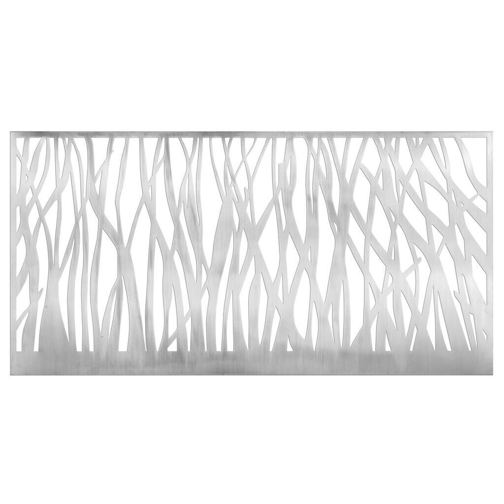 KUNSTLOFT KOVOVÁ NÁSTĚNNÁ DEKORACE STŘÍBRNÁ, 120/60 CM