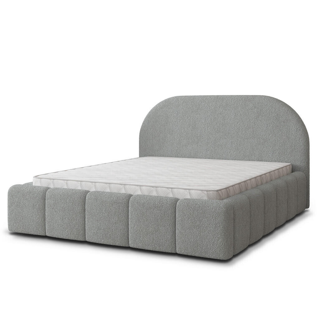 MASSENO ČALOUNĚNÁ Postel FLUSSO 120x200 cm Světle šedá
