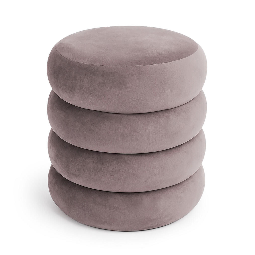 RAUMHIRSCH FURNITURE ČALOUNĚNÁ STOLIČKA s úložným prostorem, růžová