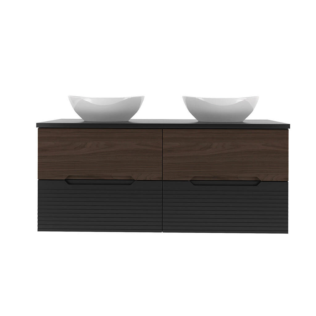 Petits-meubles DVOJUMYVADLO 120.6cm Sylla Černá a dřevěná