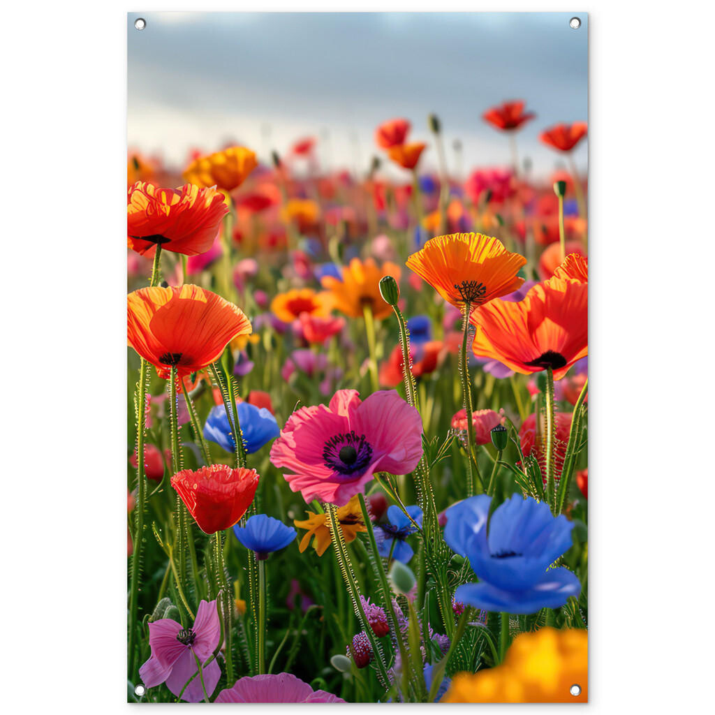 OnlyWow ZAHRADNÍ PLAKÁT Květiny - Mák - Barevné - Příroda 80x120 cm